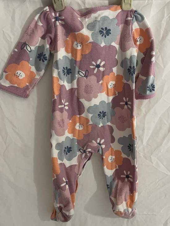 Carter's Other - Carter's Lavender, Orange & Light Blue Floral Footed One-Piece